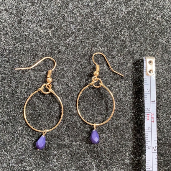 🌟Free🌟 Vintage hoop dangle earrings - Picture 3 of 4